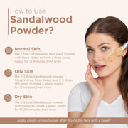 Indus Valley Bio Organic Sandalwood Face Pack Powder Lightens Suntan