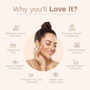 Indus Valley Bio Organic Sandalwood Face Pack Powder Lightens Suntan