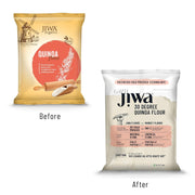JIWA healthy by nature Organic Quinoa Flour | Soft Fluffy Rotis | Protein Rich Chakki Ground Atta | Indian Origin | Certified Organic & Gluten Free | 100% Natural | 900 g