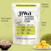 Jiwa 30 Degree Jackfruit Flour/Atta | 200 G | Patented Cold Pressed Flour | Slow Ground | Gluten Free | kathal Atta | Diabetic Friendly