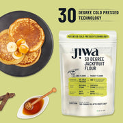 Jiwa 30 Degree Jackfruit Flour/Atta | 200 G | Patented Cold Pressed Flour | Slow Ground | Gluten Free | kathal Atta | Diabetic Friendly