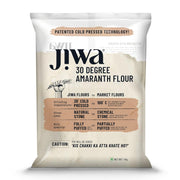 Jiwa 30 Degree Amaranth Flour | Patented Cold Pressed Flour | Slow Ground | Puffed Soft Rotis | Rajgira Atta | Millet Flour | Upwas, Farali, Vrat Atta | 1 kg