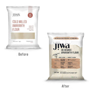 Jiwa 30 Degree Amaranth Flour | Patented Cold Pressed Flour | Slow Ground | Puffed Soft Rotis | Rajgira Atta | Millet Flour | Upwas, Farali, Vrat Atta | 1 kg