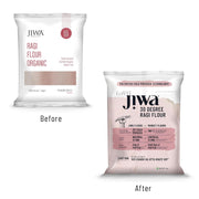 Jiwa 30 Degree Ragi Flour / Atta | Patented Cold Pressed Flour | Slow Ground | Puffed Soft Rotis | Finger Millet Flour | Nachni Atta | Gluten Free | 1 Kg