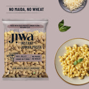 Jiwa Instant Jowar Pasta | Macaroni | Cooks in 7 Minutes | Ready to Cook | 100% Millet | No Maida, No Atta | Gluten Free | 200 G