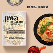 Jiwa Instant Oats Noodles | Hakka Noodles | Cooks in 7 minutes | Ready to Cook | 100% Gluten Free| No Maida, No Atta | Not Fried | Gluten Free | 200 g
