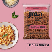 Jiwa Instant Ragi Pasta | Macaroni | Cooks In 7 Minutes | Ready To Cook | 100% Millet | No Maida, No Atta | Gluten Free | 200 G