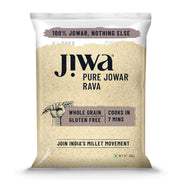 Jiwa Pure Jowar Rava | 500 G | Cooks In 7 Minutes | Millet | Broken Sorghum/Jonna Rava | Gluten Free