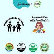 Jus' Amazin Creamy Almond Butter - Unsweetened (125 g) | 25% Protein | Only Pure Whole Almonds | Zero Additives/Chemicals |Plant Based, Dairy Free, Keto | Clean Nutrition, 0% Chemicals