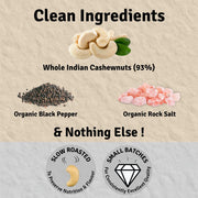 Jus' Amazin Creamy Cashew Butter – Punchy Pepper (200g) | 18% Protein | Plant-Based Nutrition | Zero Chemicals | Dairy-Free | 100% Natural