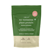 Cosmix No-Nonsense Plant Protein | 24 Protein/Serve, 500g Pouch | Kerala Vanilla Bean | Plant Based Protein, Pea & Rice Isolate | Clean, Easy to Digest | All Essential Amino Acids