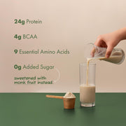 Cosmix No-Nonsense Plant Protein | 24 Protein/Serve, 500g Pouch | Kerala Vanilla Bean | Plant Based Protein, Pea & Rice Isolate | Clean, Easy to Digest | All Essential Amino Acids