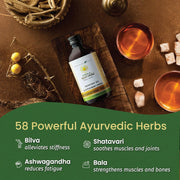 Kerala Ayurveda Mahanarayana Thailam | Ayurvedic Body Massage Oil for Full Body Relaxation, Joint Mobility