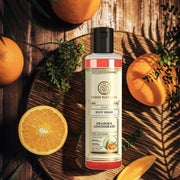 Khadi Natural Herbal Orange & Lemongrass Body Wash| Cleanses and Revives Skin|Shower Gel to Regulate oil production| Keeps skin blemish free|Suitable for All Skin Types| 210ml