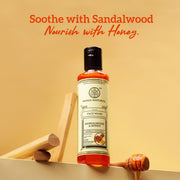 Khadi Natural Sandalwood & Honey Face Wash | Reduces Scars, Blemishes | For Healthy, Radiant Skin | Suitable for All Skin Types | 210 ml