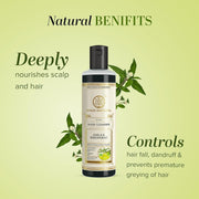 Khadi Natural Amla & Bhringraj Hair Cleanser (Shampoo) | Made with Natural Ingredients | Anti Dandruff, Nourishing Formula | Suitable for All Hair Types | 210ml
