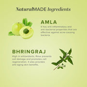 Khadi Natural Amla & Bhringraj Hair Cleanser (Shampoo) | Made with Natural Ingredients | Anti Dandruff, Nourishing Formula | Suitable for All Hair Types | 210ml