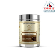 Khadi Natural Dark Brown Hair Colour | Herbal | Natural Powder For Dark Brown | Free From Harsh Chemicals | Suitable For All Hair Types