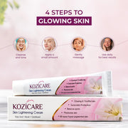 Kozicare DE-Tan Cream | 3% Kojic Acid, 1% Glutathione, 2% Niacinamide, 1% Alpha Arbutin & 2% Vitamin C | Hyperpigmentation & Dark Spot Corrector | 15g | For Men & Women