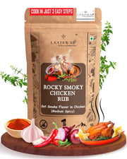 Laajawab Smoky Chicken Marinade Rub With Robust Blend Of Smoked Paprika, Garlic, Onion, Thyme & Red Chilli | Make Delicious Bbq Chicken In 3 Easy Steps, Get Smoke Flavor In Chicken Instantly, 130 Gram