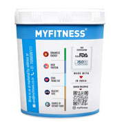 MYFITNESS Peanut Butter Chocolate Spread Crunchy 1.25kg | 23g Protein & 9g Fiber | Tasty & Healthy Nut Butter Spread for Breakfast & Snacks | Cholesterol Free | Zero Trans Fat | Crunchy Peanut Butter