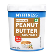 MYFITNESS Original Classic Peanut Butter Crunchy 510g | 25g Protein to Boost Energy | Tasty & Healthy Nut Butter Spread | Vegan | Cholesterol Free, Gluten Free | Zero Trans Fat | Peanut Butter Crunchy