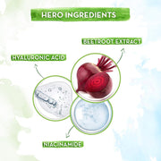 Mamaearth Beetroot Daily Glow Face Cream With Beetroot & Hyaluronic Acid - 80 g | Gives Hydrated Pink Glow | Gives Instant Brightening Effect | Lightweight & Non-Greasy | Natural Glow | For All Skin Types