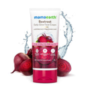 Mamaearth Beetroot Daily Glow Face Cream With Beetroot & Hyaluronic Acid - 80 g | Gives Hydrated Pink Glow | Gives Instant Brightening Effect | Lightweight & Non-Greasy | Natural Glow | For All Skin Types