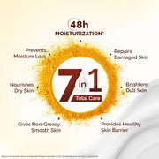 Mamaearth Ubtan Moisturizing Body Lotion with Turmeric & Saffron for Glowing Skin | 48H Moisturization | Nourishes Dry Skin | 7 in1 Total Care | 100% Natural Butter | Non-Greasy Smooth Skin