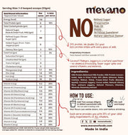 Mevano 7 Nuts Nutrition Drink Powder for Kids 10+ age, 350g | Refined SUGAR FREE, 24% Protein, All Natural | 7 Nuts & Dry Fruits Powder - Badam, Cashew, Walnut, Pista, Date | Chocolate Milk Mix