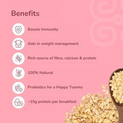 MiHeSo Overnight Oats Assorted 420g (7 x 60g) | Rolled Oats & Oatmeal Breakfast | High Fibre | Source of Protein & Calcium | With Almonds & Seeds