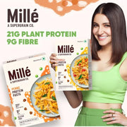 Mille High Protein Penne Pasta | Gluten Free | No Maida | 1.8X Plant Protein | 250Gms