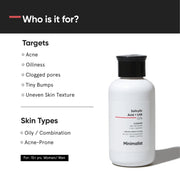 Minimalist Anti-Acne Salicylic Acid 2% Face Wash For Oily