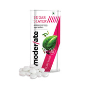 Moderate Sugar Slayer | Ayurvedic Sugar Management Tablets | Mulberry, Gymnema, Cinnamon & Apple Extracts | Reduces Post-Meal Sugar Spikes | Plant-Based Supplement | 30 Tablets
