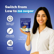 Monk Fruit Natural Sweetener | 1:1 Sugar Substitute | Zero Calorie, Keto & Diabetic Friendly | Plant-Based Sugar Alternative for Cooking, Baking & Beverages | 200g