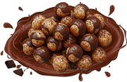 Moomba Roasted Crunchy Chocolate Flavoured Makhana | Low Calorie, Vegan, Gluten & Cholesterol Free Healthy Foxnut | Rich in Protein & Fiber Puffed Namkeen Snack, 50g Each, Pack of 2