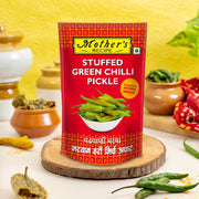 Mother's Recipe Stuffed Green Chilli Pickle, 200gm