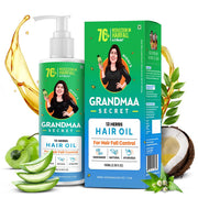 NIDHI’S GRANDMAA SECRET 13 Herbs Hair Oil for Hair Growth & Hair Fall Control | Handmade Oil with Aloe Vera, Curry Leaf & Amla | For Dry, Damaged, Frizzy Hair | Men & Women – 100mL