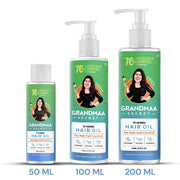 NIDHI’S GRANDMAA SECRET 13 Herbs Hair Oil for Hair Growth & Hair Fall Control | Handmade Oil with Aloe Vera, Curry Leaf & Amla | For Dry, Damaged, Frizzy Hair | Men & Women – 100mL