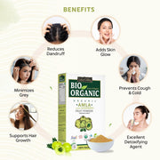 INDUS VALLEY Bio Organic 100% Natural Amla (Indian Gooseberry) Fruit Powder for Hair Growth, Skin Care, Drinking & Eating, Rich in Antioxidants – 100g