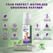 Natural Remedies Fresh Me Up Mild Waterless Foam Cleanser Dry Shampoo for Dogs, Cats and Pups of All Breeds, Moisturizer & Conditioner, Daily Use, Lick Safe, Natural and Safe, 140 ml (Pack of 1)
