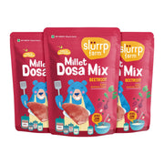 Slurrp Farm Millet Dosa Instant Mix | Supergrains And Beetroot | Natural And Healthy Food, 150Gm