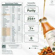 Naturesum Sea Buckthorn Juice Pulp Concentrate, Central Asian Sea Buckthorn Berry Juice, Rich in Omega 3 6 7 9 & Vitamin C, Immunity Boost, Skin & Gut Health, Antioxidant Superfruit, Lab Tested, Cold Pressed