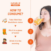 Nutrabud Organics Himalayan Sea Buckthorn Berry Juice - 500 ml - Natural Source of Vitamin C, Omega 3 6 7 9, Antioxidants For Immunity, Skin Glow & Gut Health - 50 Glasses (500ml (Pack of 1))