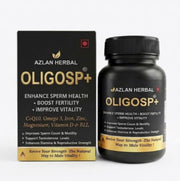 OLIGOSP+ Male Fertility Supplement, Improve sperm count and Motility, Enhance Sperm Health, Boost Fertility, Support Testosterone Levels with CoQ10, Omega 3, Iron, Zinc, Magnesium, FDA approved