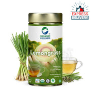 Organic Wellness Lemongrass Tea 100 Gram | Rich in Antioxidant, Antimicrobial & Anti-Inflammatory Properties | Reduce Stress, Uplift Mood, Promote Sleep, Relieve Pain & Boost Immunity | Caffeine Free