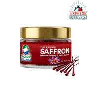Organic Wellness Pure Saffron Kashmir Kesar 1 Gram Bottle