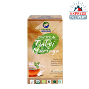 Organic Wellness Tulsi Moringa | Sahjan | Drumstick Leaf Powder | Multi Vitamin Herbal Tea | 25 Tea Bags - Pack of 1