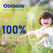 Odomos Non-Sticky Mosquito Repellent Cream With Vitamin E & Almond - 100 Gm