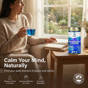 Organic Wellness Butterfly Pea Flower Tea 50G Tin Pack | Caffeine Free Herbal Tea | Stress Relief | Memory Boosting | Calming | Brain Stimulant | Rich Antioxidants | Hair Skin Health